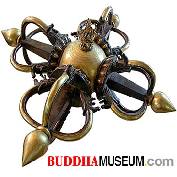 19th Century Chinese Bronze Eleven Headed Guan Yin Buddha Statue