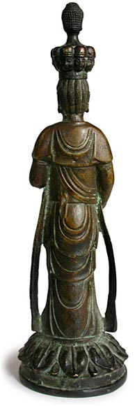 19th Century Chinese Bronze Eleven Headed Guan Yin Buddha Statue