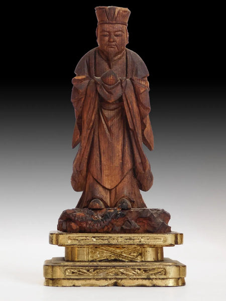 Mother Goddess of Prosperity Inari Okami Antique Japanese Zushi Shrine 稲荷大神社
