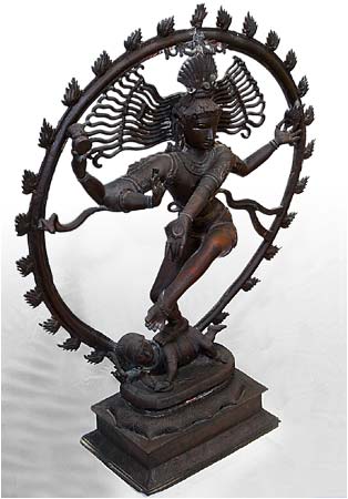 Large Antique Indian Bronze Shiva Nataraja Statue