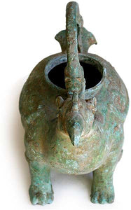 Antique Chinese Mythical Bird Archaic Bronze Vessel