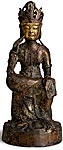 14th Century Kamakura Gilt Bronze Pensive Maitreya Miroku Bosatsu Buddha Statue